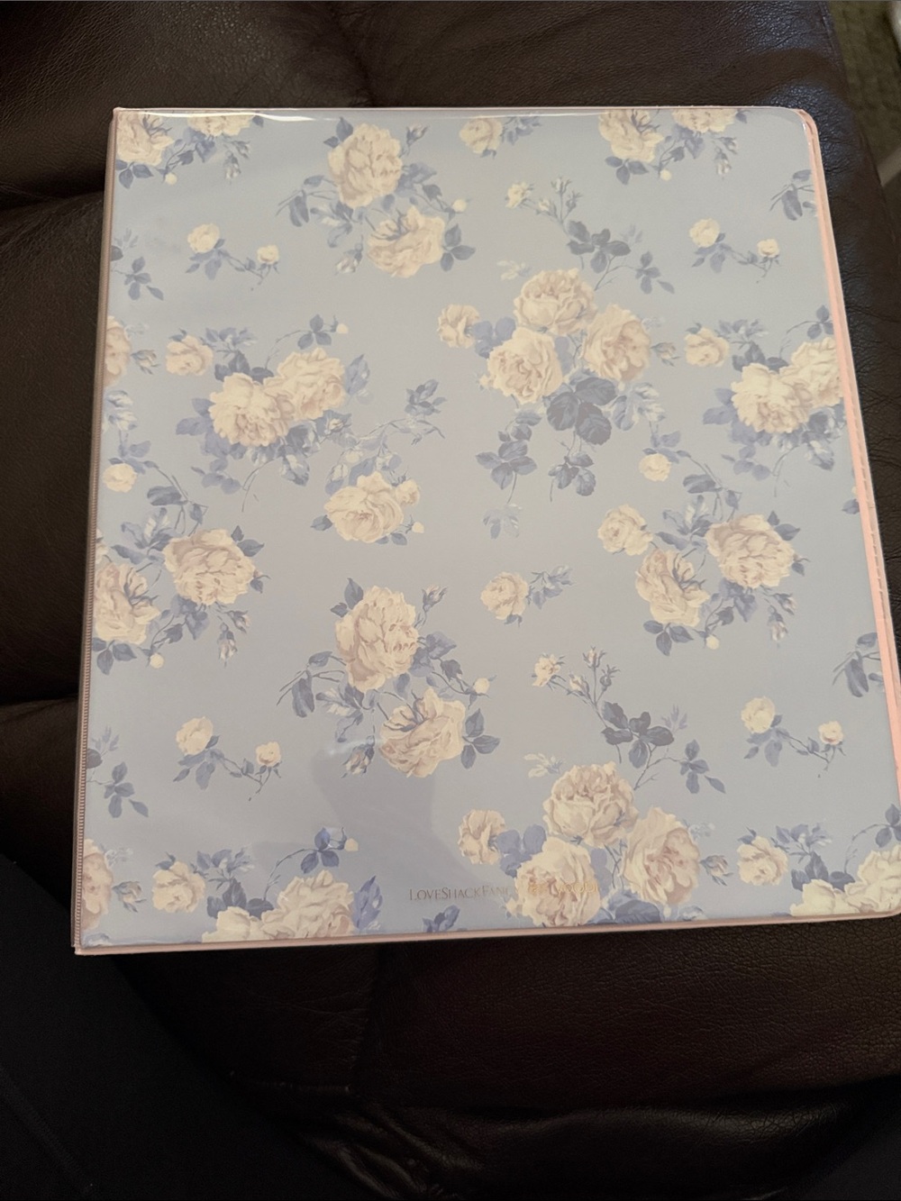 LoveShackFancy Blue binder